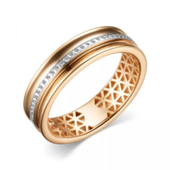 Женское кольцо обручальное
из красного золота